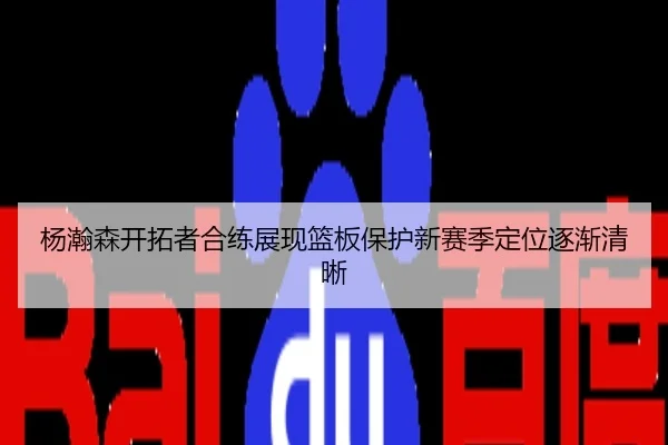 杨瀚森开拓者合练展现篮板保护新赛季定位逐渐清晰